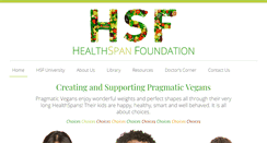 Desktop Screenshot of healthspanfoundation.org
